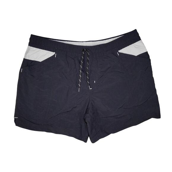 Columbia Men’s Swim Trunks Size L | Black Gray Nylon Board Shorts Mesh Liner - Picture 1 of 9